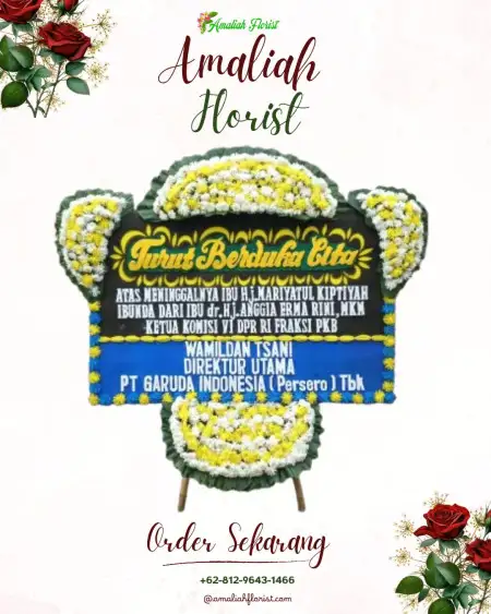 Papan Bunga Duka Abian Tubuh Baru