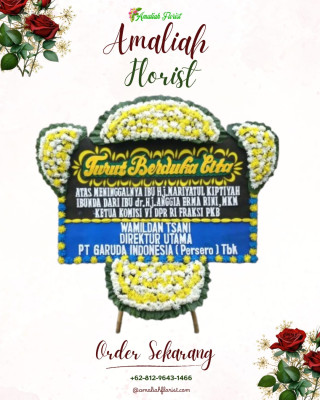 Papan Bunga Duka di Abian Tubuh Baru